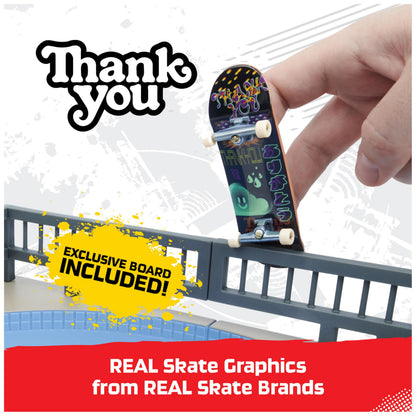 Tech Deck, Daewon Mega Bowl, X-Connect Park Creator, Customisable and Buildable Ramp Set with Exclusive Fingerboard, Kids’ Toy for Ages 6 and up