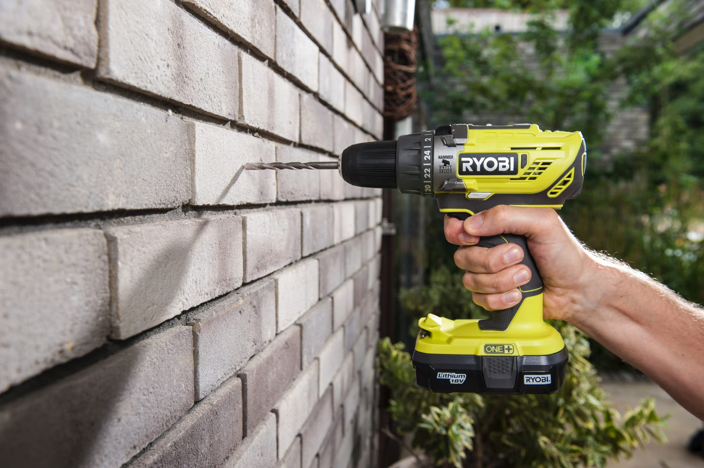 Ryobi R18PD3-0 ONE+ 18V Cordless Compact Percussion Drill (Body Only),Hyper Green