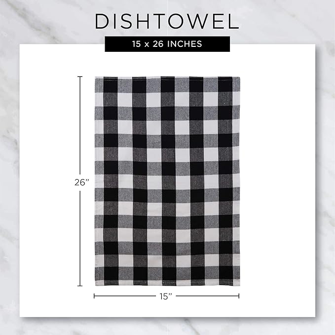 DII Basic Terry Collection Waffle Dishtowel Set, Solid Artichoke, 4 Piece
