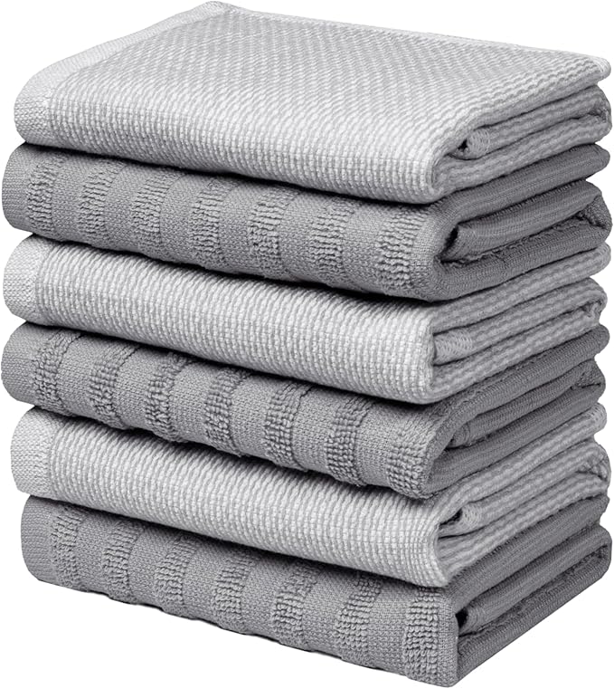 Bumble Premium Dish Cloths 13"x13" | 100% Natural Ring Spun Cotton | 400 GSM |