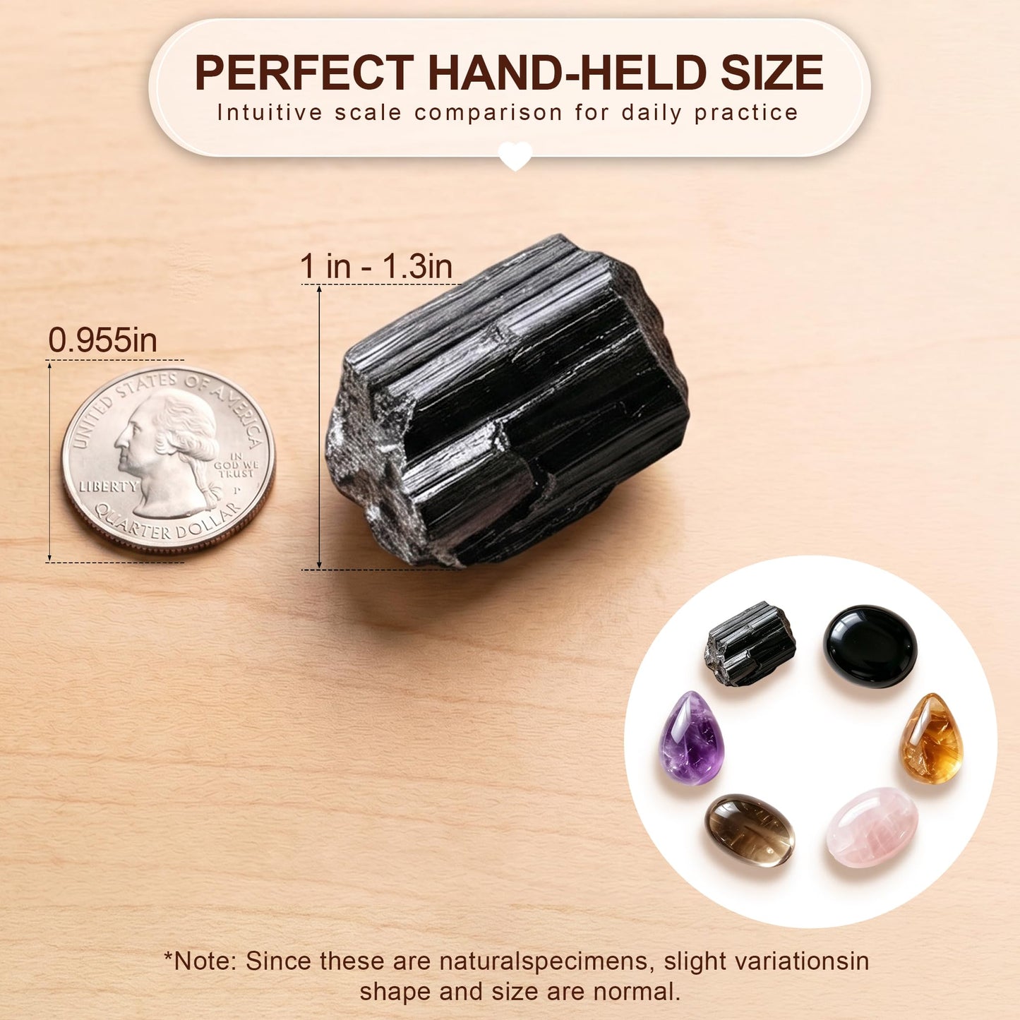 House Protection Crystal Set - 6 Healing Stones for Negative Energy Removal, EMF Cleansing & Spiritual Blessing - New Home Gift with Blessing Card & Gift Box