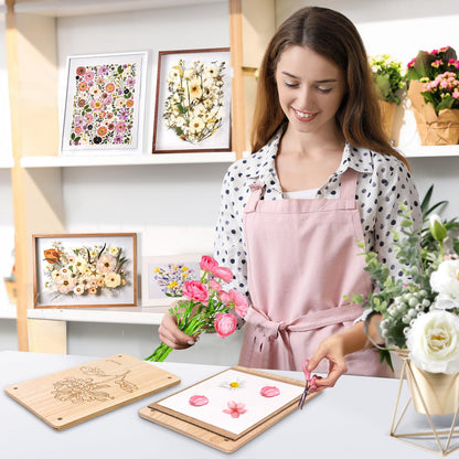 Suziko Large Flower Press Kit for Adults& Kids Flower &Plant Preservation Kit Measures 10.8" x 6.9" Arts and Crafts for Adults Leaf Press &- Great Gift for Lovers