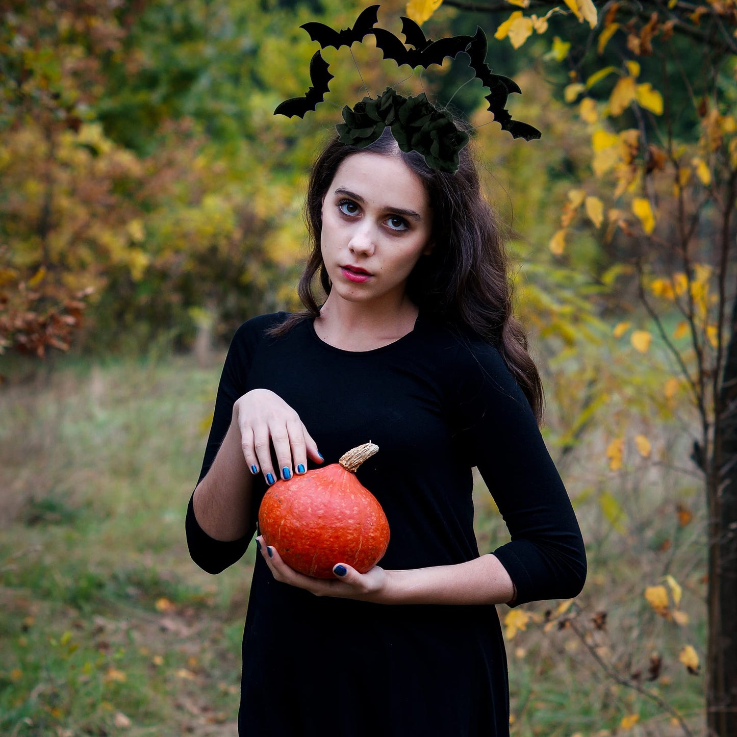 Needzo Halloween Black Bat Headband Costume Accessory