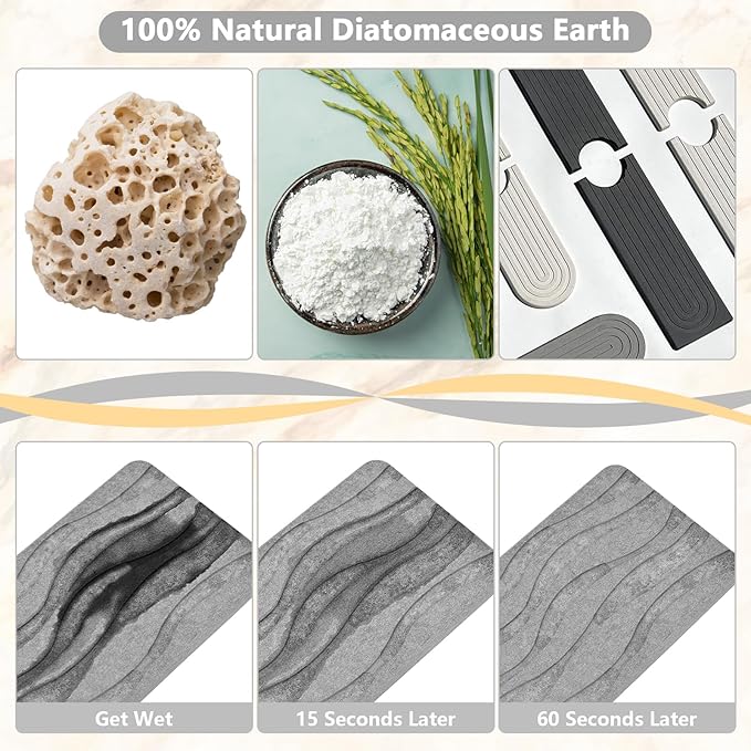Stone Faucet Mat for Kitchen Sink
