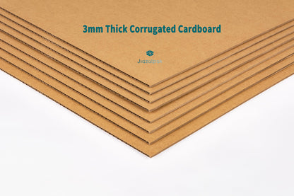 Jiazalpak 9x6x1 Inch Shipping Boxes, Brown Corrugated Cardboard, Multi-Depth DVD Mailer Boxes with Fragile Stickers, 25 Pack