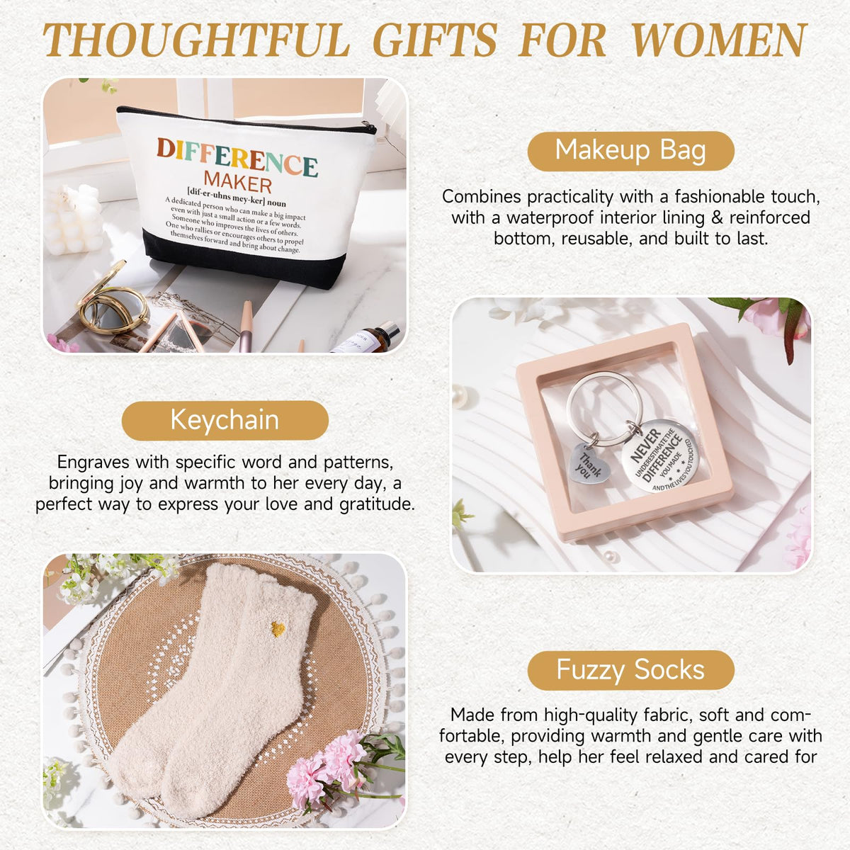 iAOVUEBY Thank You Gifts for Women, Employee Appreciation Gifts for Coworkers Employees Teachers Nurses, Farewell Retirement Thank You Gift Box, Canvas Tote Bag Tumbler Appreciation Gift Baskets