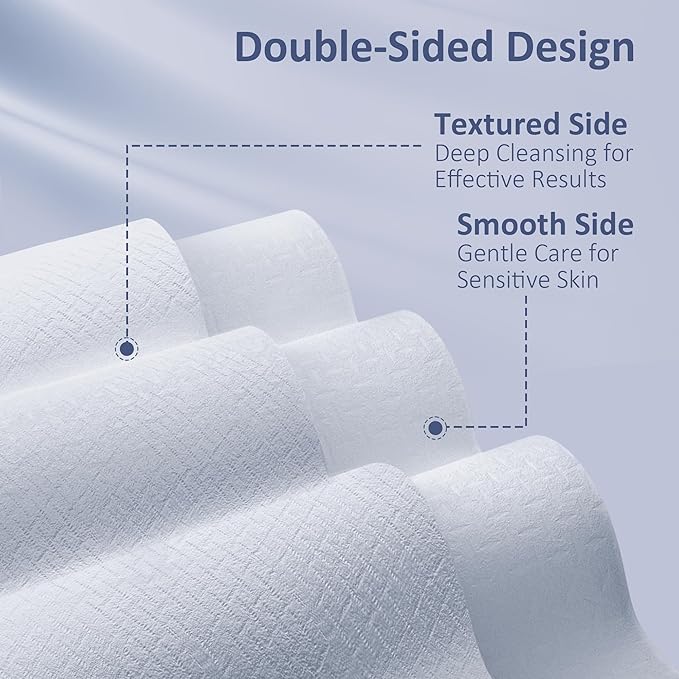Ourmed Life Face Towels, Disposable Biodegradable Clean Facial Wash Cloth