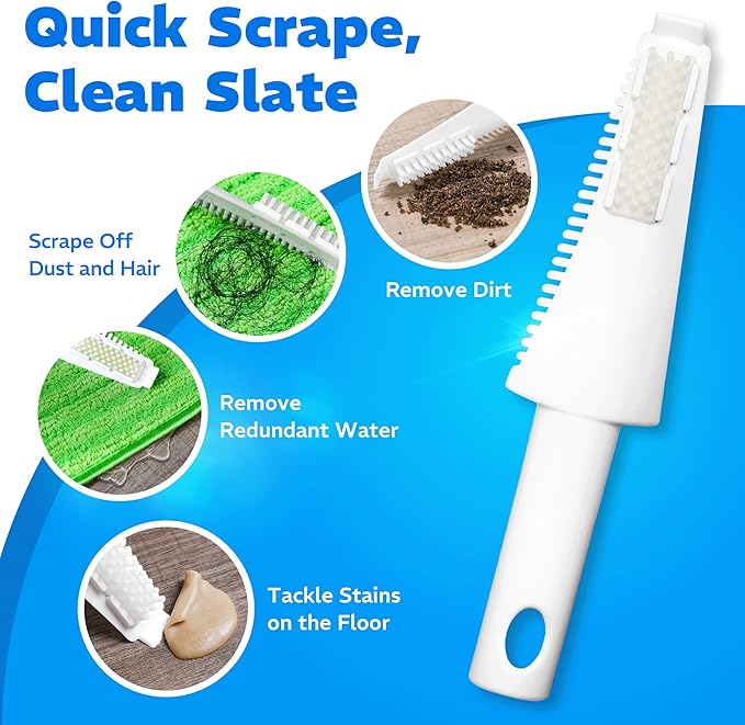 4 Pack Reusable Microfiber Mop Pads, Compatible