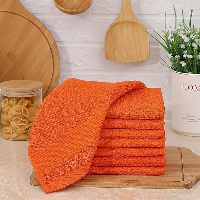 Homaxy 100% Cotton Dish Cloths, 8 Pack