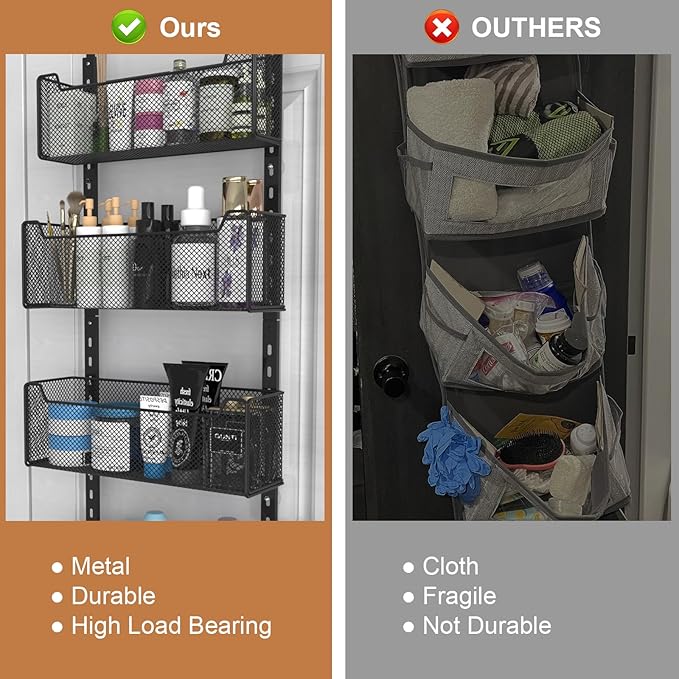 Over The Door Organizer, Metal Door Organizer Hanging