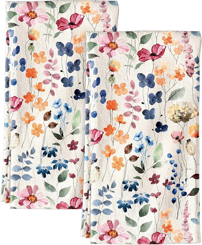 Flour Sack Kitchen Towels Set of 2-18x26 Cotton Dish Towels