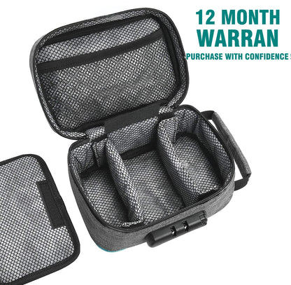 OZCHIN Smell Proof Bag with Combination Lock File Organizer Case Container Medicine Odorless Storage Lock Box Great Gift for Friend