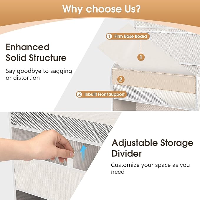 WISELIFE 5-Tier Over the Door Organizer