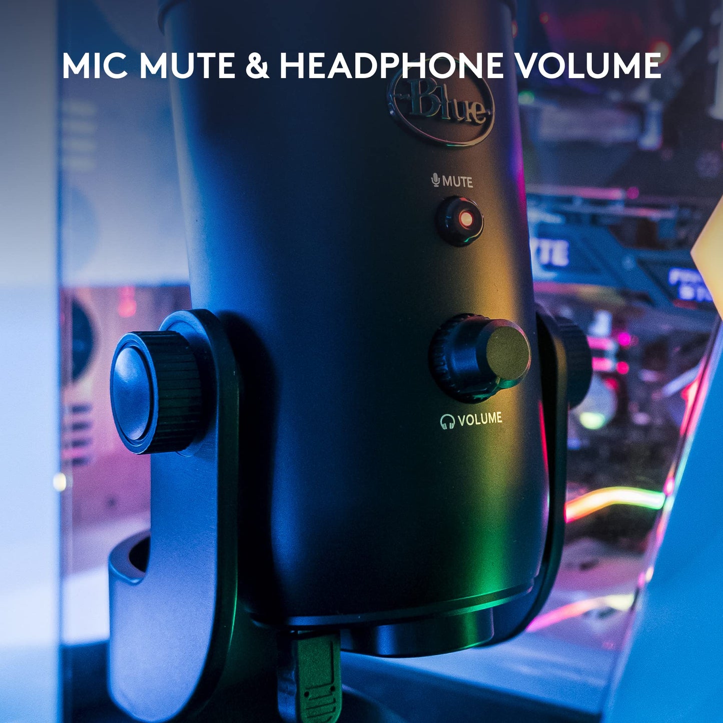 Logitech for Creators Blue Microphones Yeti USB Microphone (Blackout)
