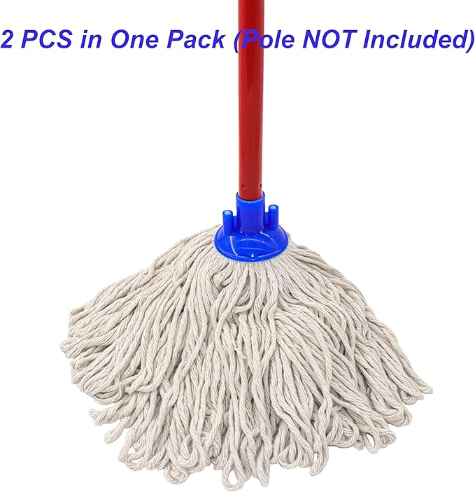 Cotton String Screw on Mop Replacement Head Compatible