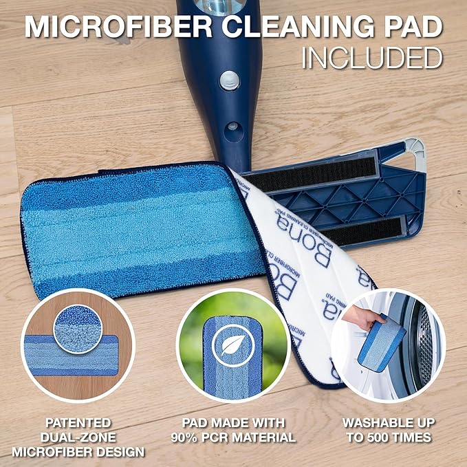 Bona Microfiber Pad 3-Pack includes Dusting, and Deep Cleaning Pad,