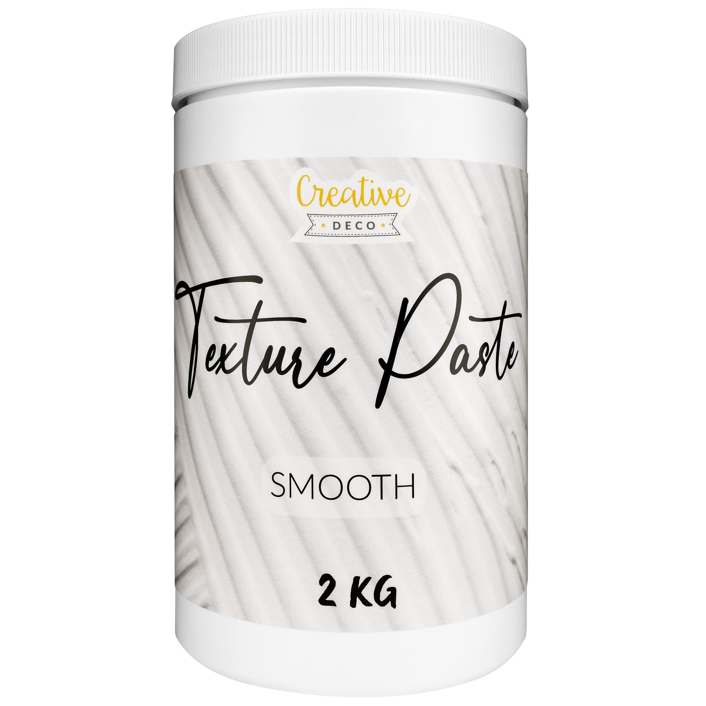 Creative Deco Modelling Paste Smooth Paste | 2 kg | White Paste | Texture Paste Acrylic Paint Structural Paste Medium for Art Project, DIY, 3D Effect, Structure, Texture