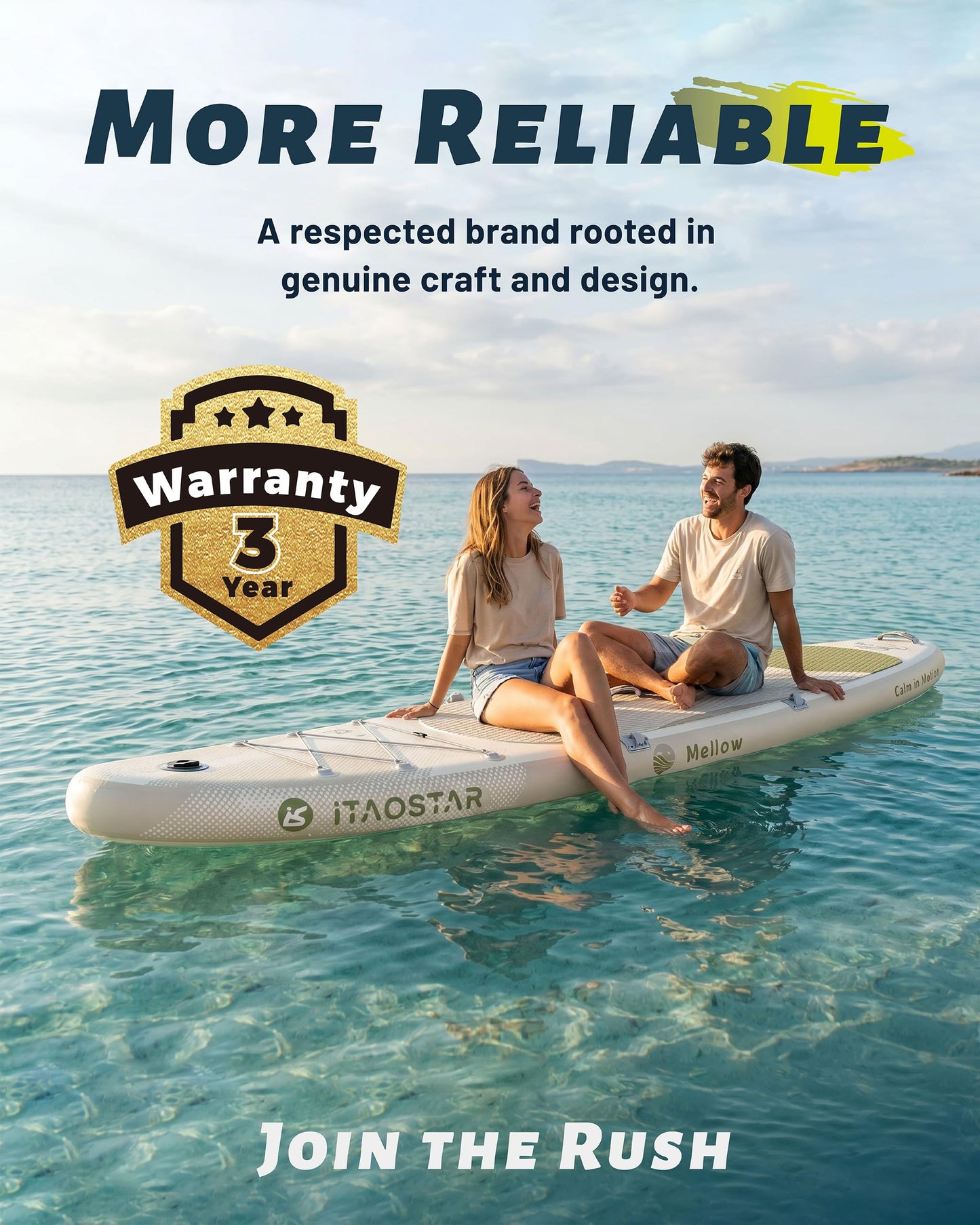 iTAOSTAR M01A 11’×33" Stand Up Paddle Board - Premium SUP Board Kit with 5 Fins - Inflatable Paddleboard for Beginner & Youth - All Skill Levels - for Lakes, Oceans & Fishing