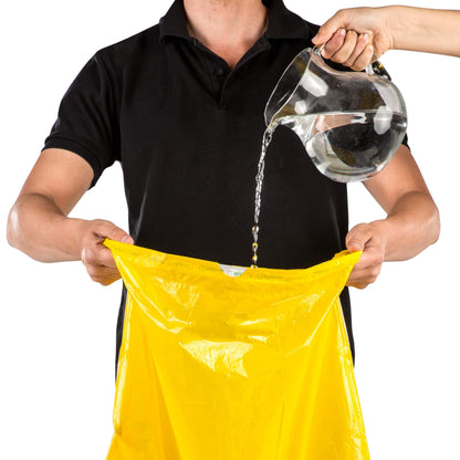 Relevo 30 Litre Bin Bags – Made from 100% Recycled Material. Yellow Bin Bags 30L – 55 cm x 60 cm. Includes 45 units of Pedal Bin Liners with Drawstrings.