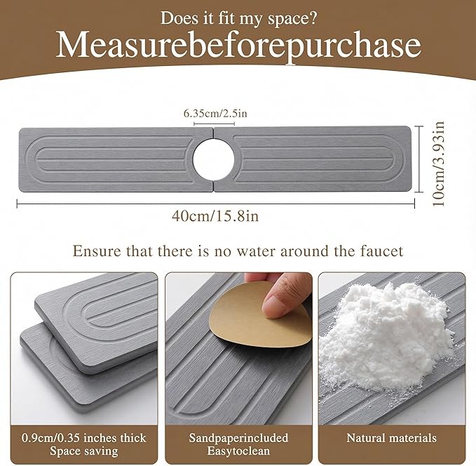 Premium Diatomite Stone Drying Mat
