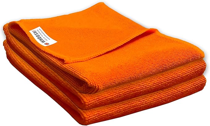 WHOOSH! Microfiber Cleaning Cloth, 3 Pack, Glasses and Screen Cleaning Cloth