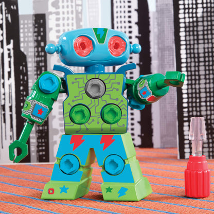 Educational Insights Design & Drill Robot - Construction Toys & Tools for Kids, Robot Toy Building Sets, Kids' Tool Set with Working Screwdriver, Take Apart STEM Set, Gifts for Boys & Girls Ages 3+