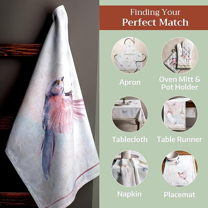 Maison d' Hermine Kitchen Towels Set of 3 100% Cotton 27.50" x 20" Reusable