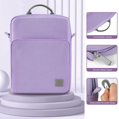 Dadanism 9-11 Inch Tablet Sleeve Bag Carrying Case with Shoulder Strap for iPad (A16) 11", iPad 10th Gen 10.9" Air 5/4, i-Pad Air/Pro 11", i-Pad 9/8/7th 10.2", Galaxy Tab A9+ Plus 11", Grey Purple