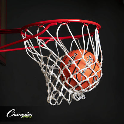 Champion Sports Rubber Intermediate, Heavy Duty - Pro-Style Basketballs, Various Sizes - Premium Basketball Equipment, Indoor Outdoor - Sports Education Supplies (Size 6, Orange)