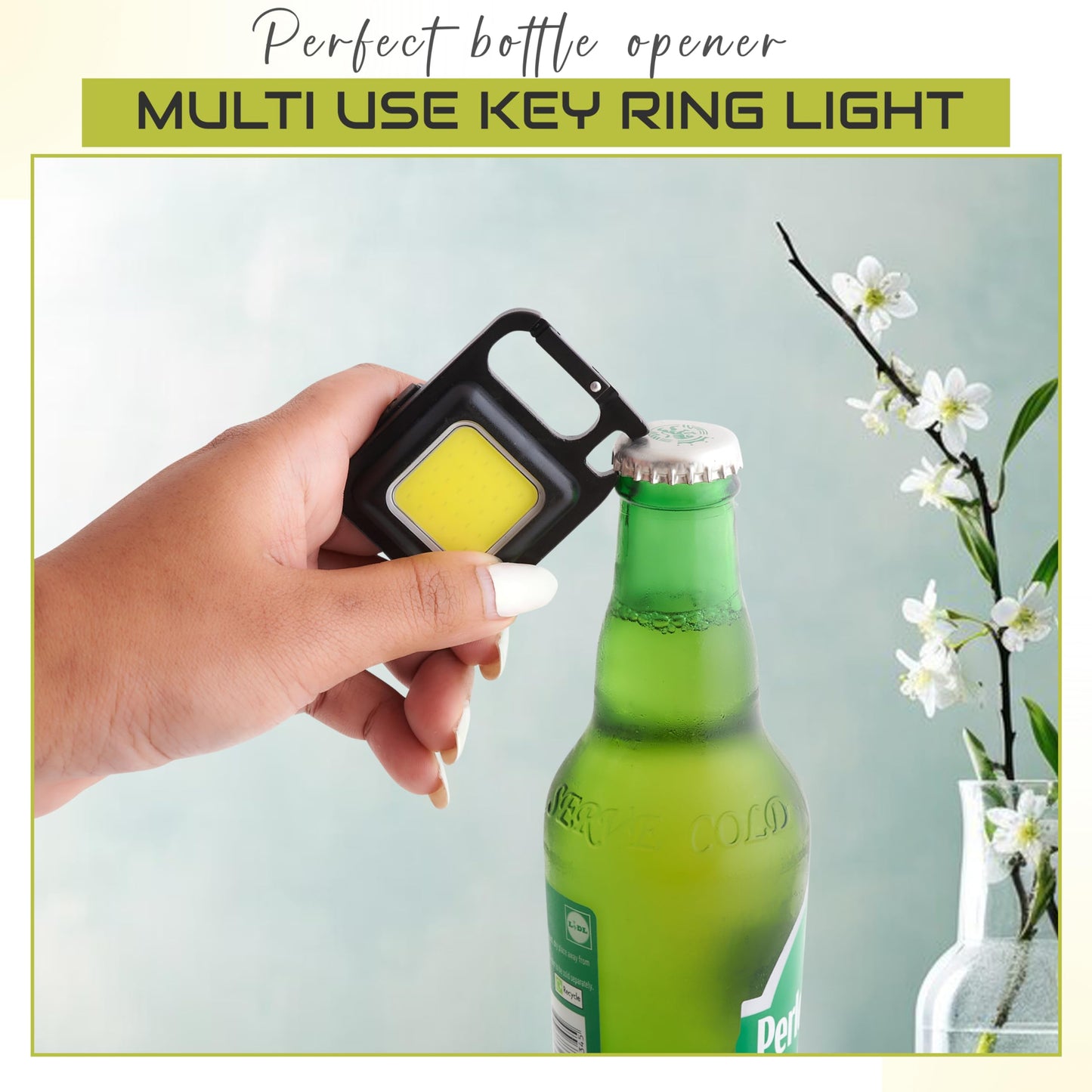 Spanner In The Works® | Cob Keychain Work Light | 1000 Lumen Pocket Torch Led Super Bright Rechargeable | LED Small Torch Rechargeable Keyring Torch | Ideal Small Gifts EDC (2 Pcs, 4 Modes)