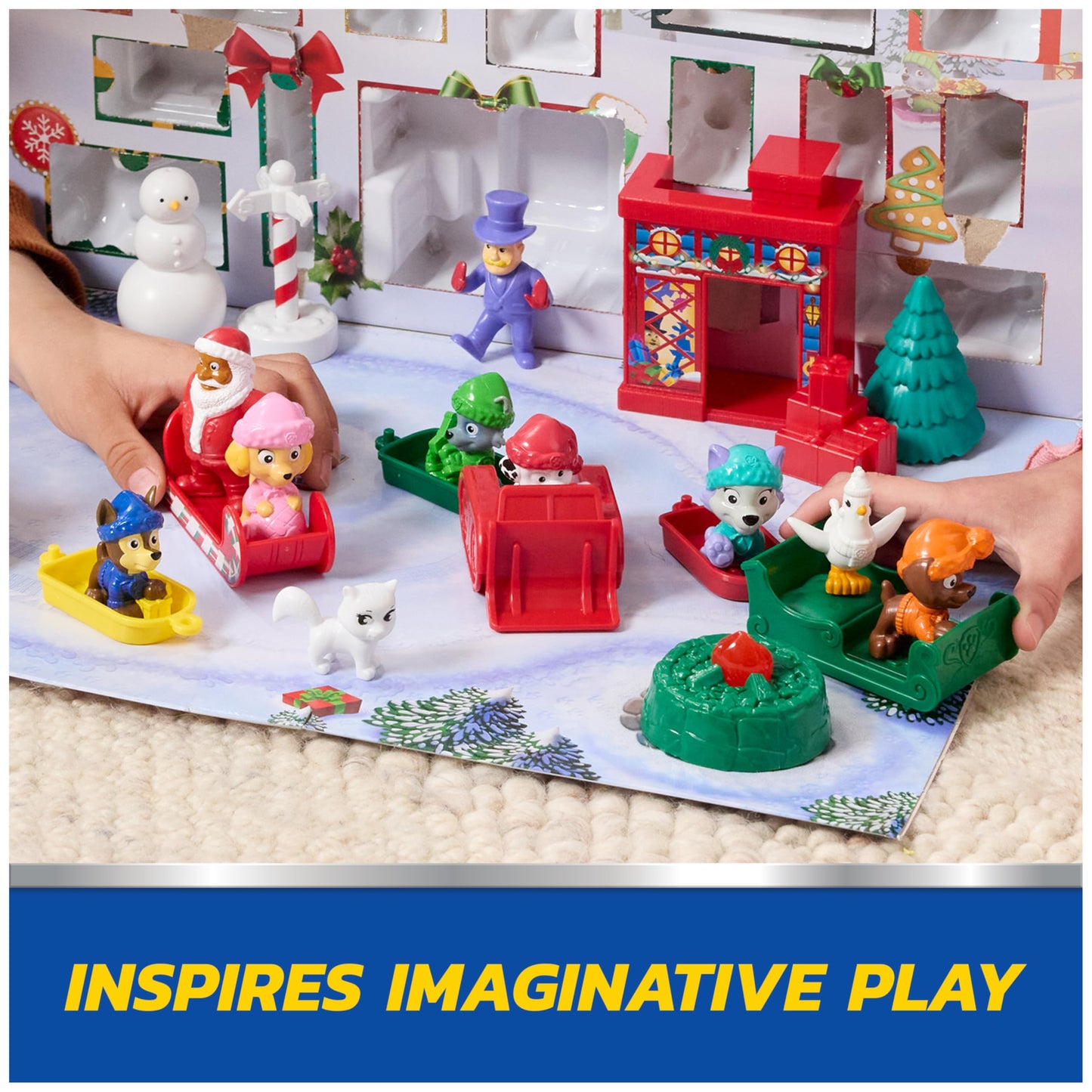 PAW Patrol Holiday Rescue 2025 Advent Calendar, 24 Surprise Toys - Figures, Miniature Vehicles & Accessories, Kids Toys for Boys & Girls Ages 3 and Up