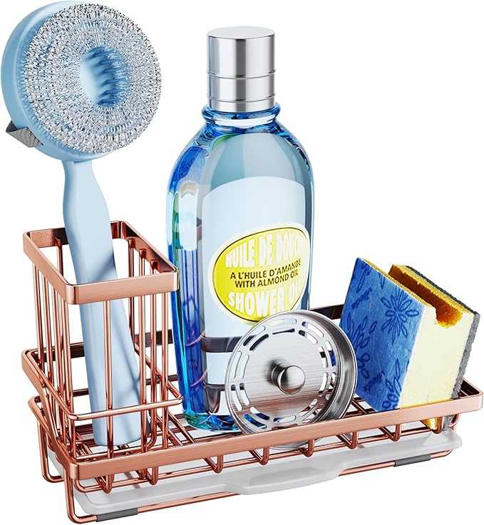 SWTYMIKI Sink Caddy Kitchen Sink Organizer