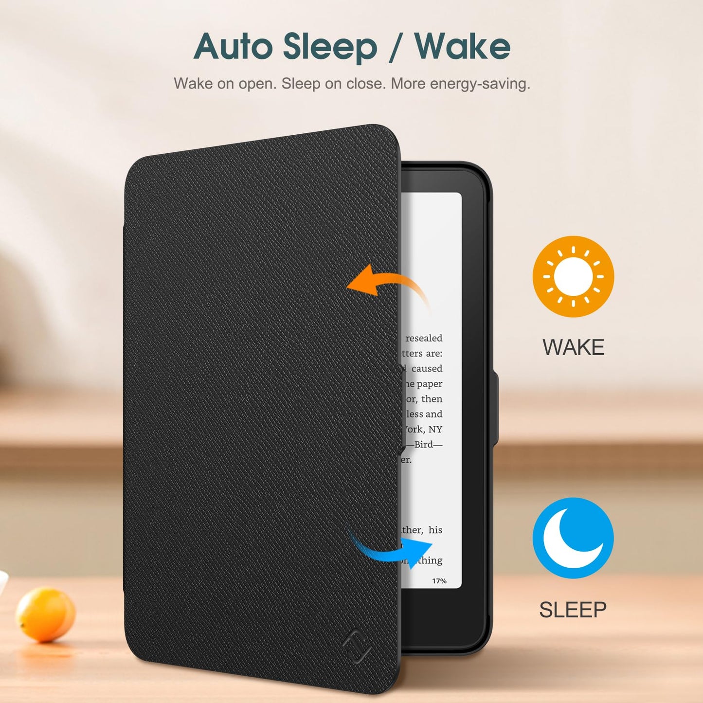 FINTIE Case for 7" All-New Kindle Paperwhite (12th Generation-2024) & Kindle Colorsoft Signature Edition, Slim Lightweight Shell PU Leather Protective Cover with Auto Sleep/Wake, Black