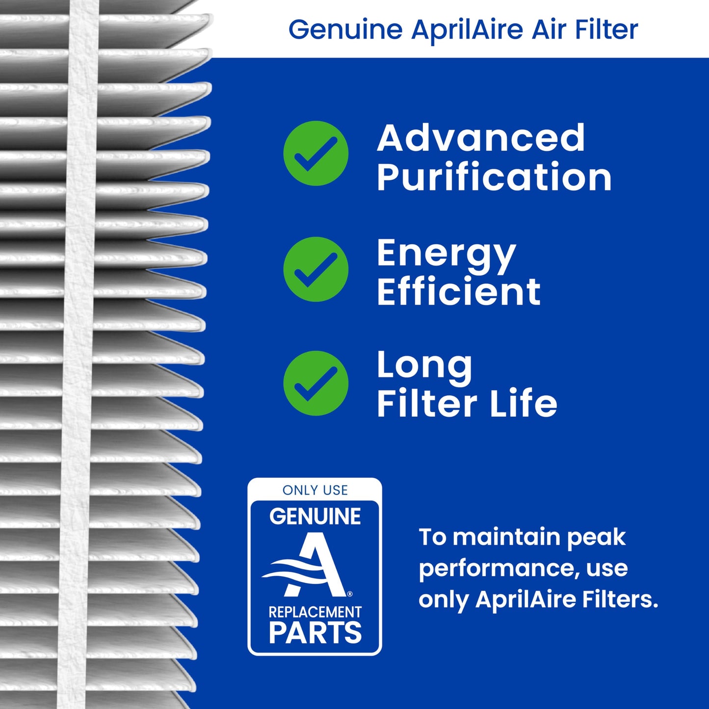 AprilAire 510 Replacement Filter for AprilAire Whole House Air Purifiers - MERV 11, Clean Air & Dust, 31x28x4 Air Filter (Pack of 2)