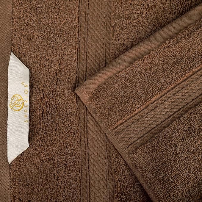 SUPERIOR Egyptian Cotton Pile 8 Piece Towel Set, Includes 2 Bath, 2 Hand