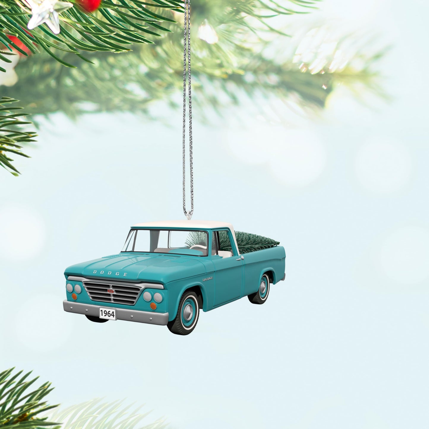 Hallmark Keepsake Christmas Ornament 2024, All-American Trucks 1964 Dodge D-100 2024, Metal, Gifts for Car Collectors