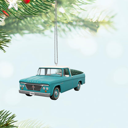Hallmark Keepsake Christmas Ornament 2024, All-American Trucks 1964 Dodge D-100 2024, Metal, Gifts for Car Collectors
