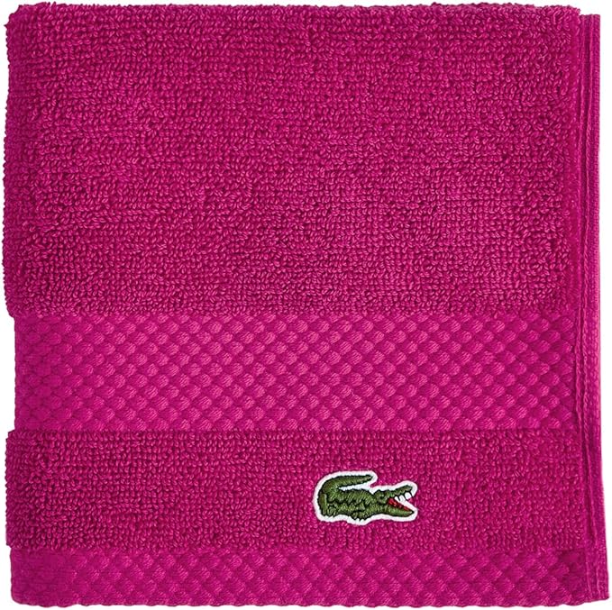 Lacoste Heritage 100% Supima Cotton Wash Cloth, Premium Super Soft Bath Towel