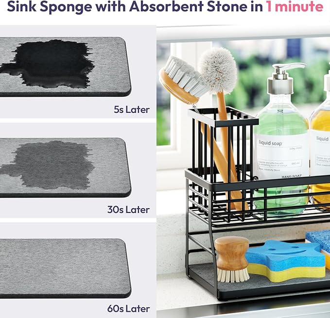 SWTYMIKI Sponge Holder for Kitchen Sink