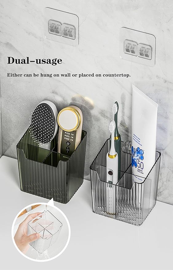 Set Of 2 Storage Organizer Bins Wall Mounted Shower Caddy, Bathroom shelves