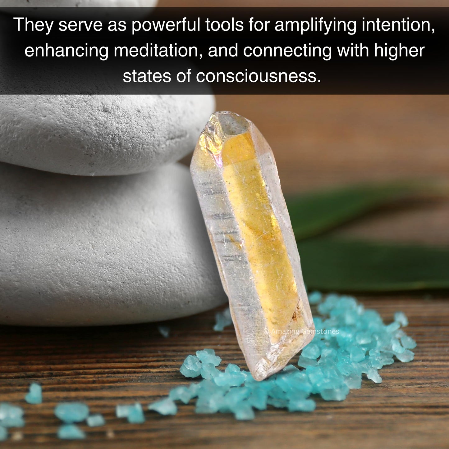 Amazing Gemstone Angel Aura Quartz Raw Crystals Point and Healing Stones, Natural Rocks for Meditation and DIY Raw Stones and Crystals (1 lb)