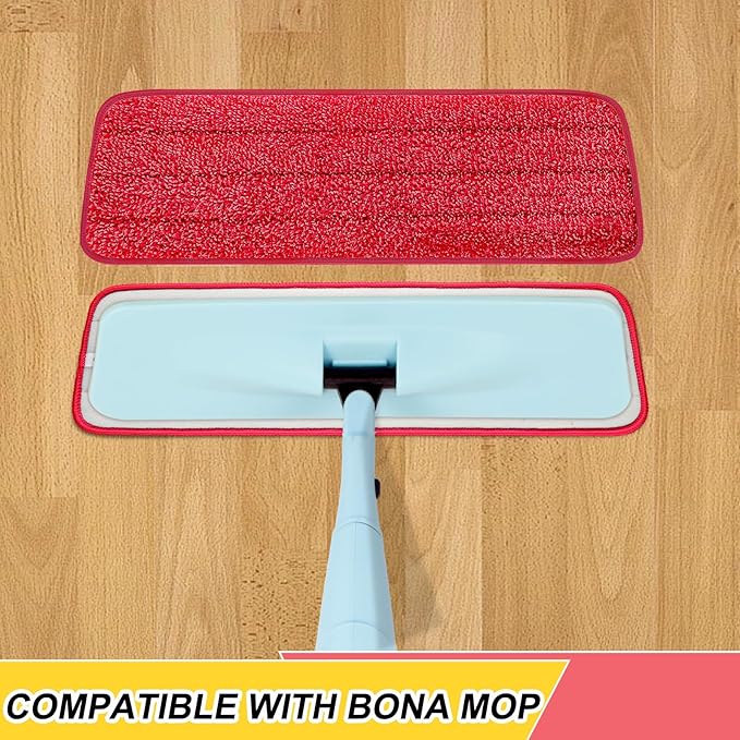 16.5 inch Reusable Mop Pads Microfiber Spray Mop Replacement Heads