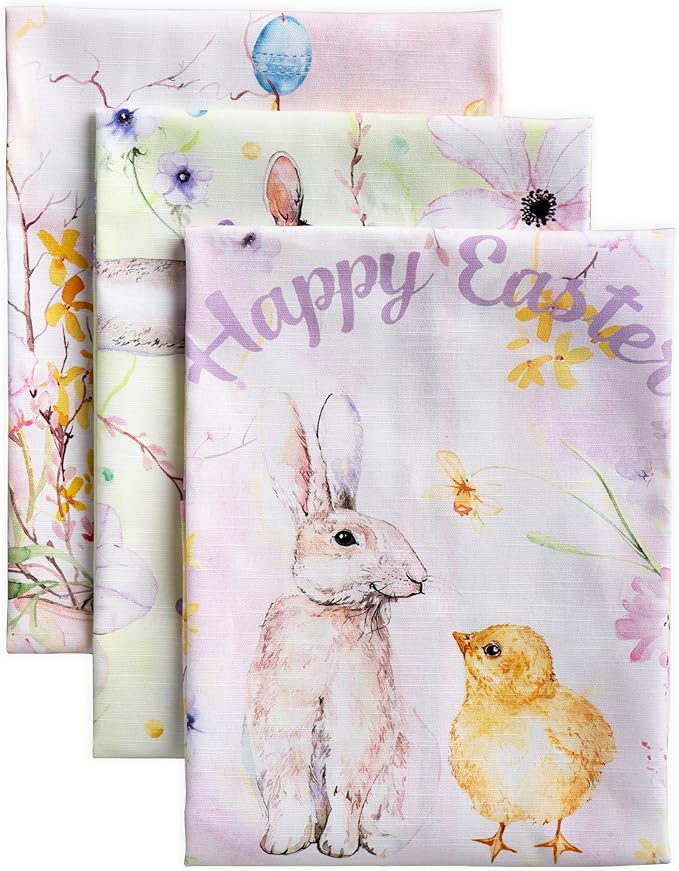 Maison d' Hermine Kitchen Towels Set of 3 100% Cotton 27.50" x 20" Reusable