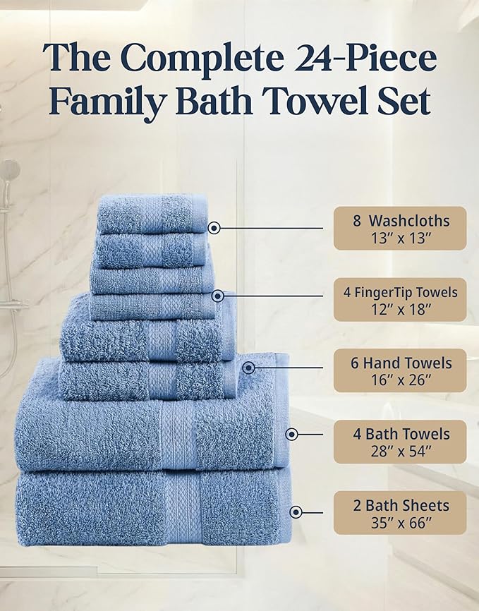Lane Linen Bath Towel Set