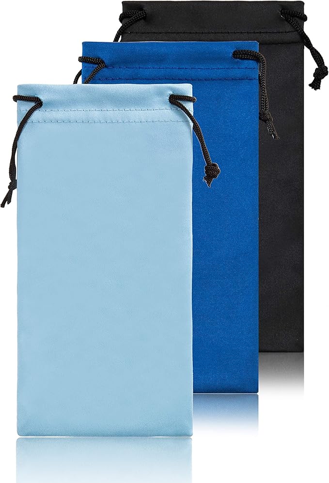 TRIUMPH VISION Soft Eyeglass Pouch 3 Pack