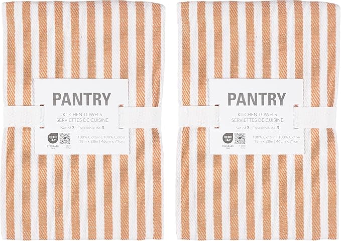KAF Home Premium Kitchen Towels, Large 100% Cotton, Flat & Terry Absorbent Dish