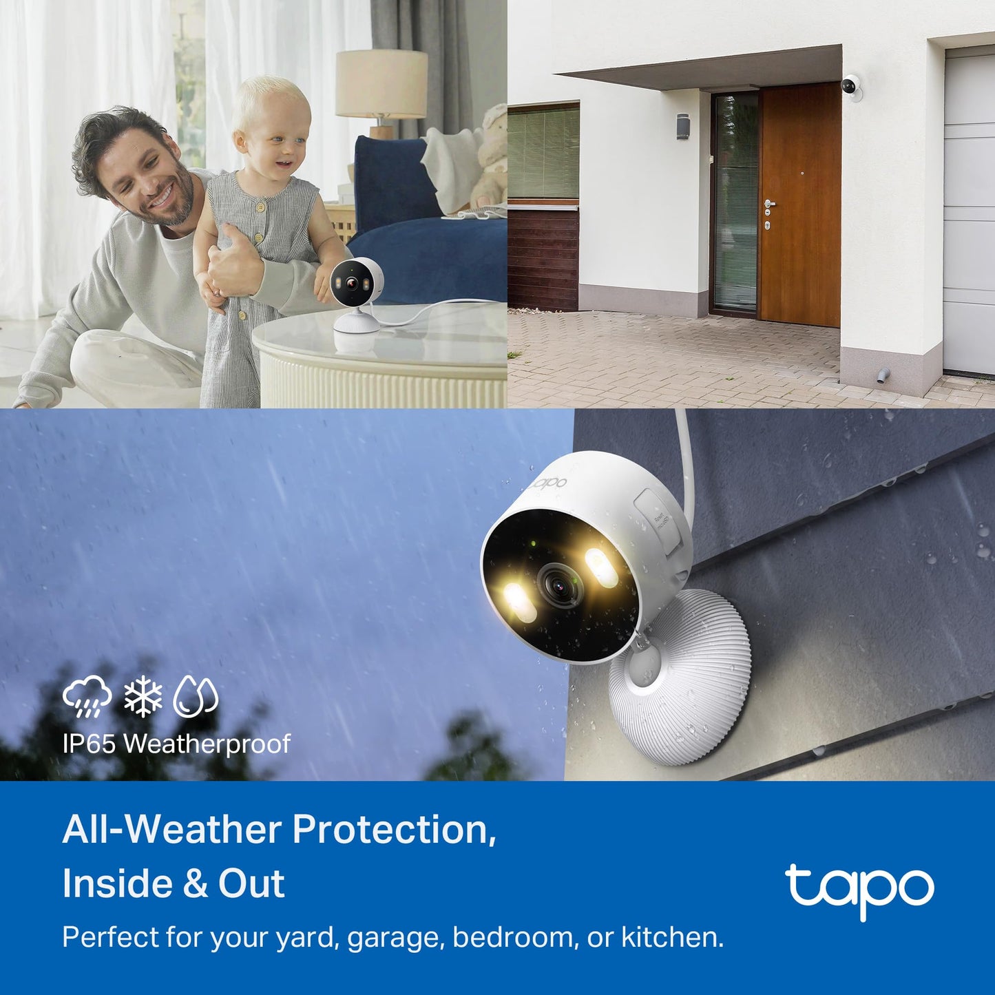 Tapo TP-Link 1080P Indoor Security Camera for Baby Monitor, Dog Camera w/Motion Detection, 2-Way Audio Siren, Night Vision, Cloud & SD Card Storage, Works w/Alexa & Google Home C100