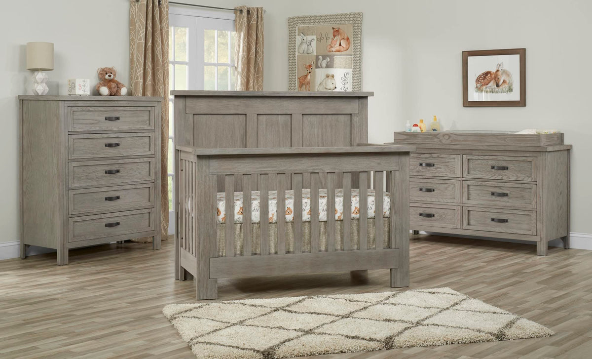 Soho Baby Hanover Premium Soft Closing 5-Drawer Dresser Chest Dresser, Oak Gray