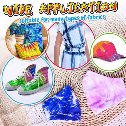 PATIFEED Tie Dye Kit for Kids, 35 Colours Tie-Dye Set, Tye Dye Kit for Clothes, Games & Activities, Ideal Art and Craft Kit for Kids and Adults