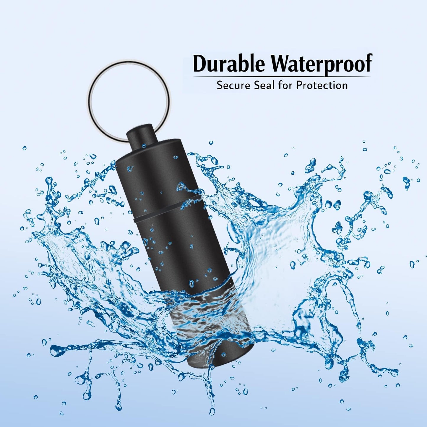 AKIRAMERUNA 3 Pack Leak-Proof Bottle Portable Pepper Shaker Waterproof Aluminum Container for Outdoor Camping Trips Travel